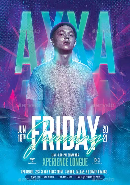 Friday DJ Night Flyer Template