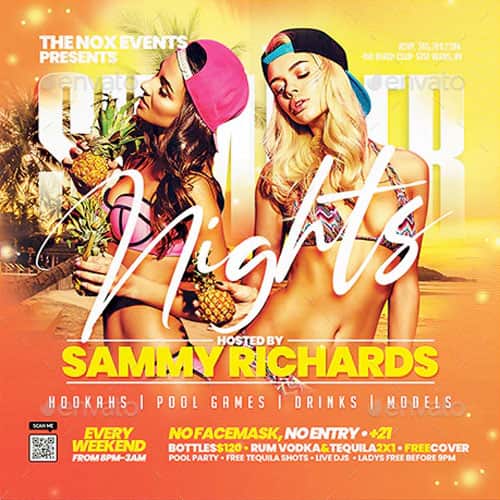 Summer Nights Party Flyer Template
