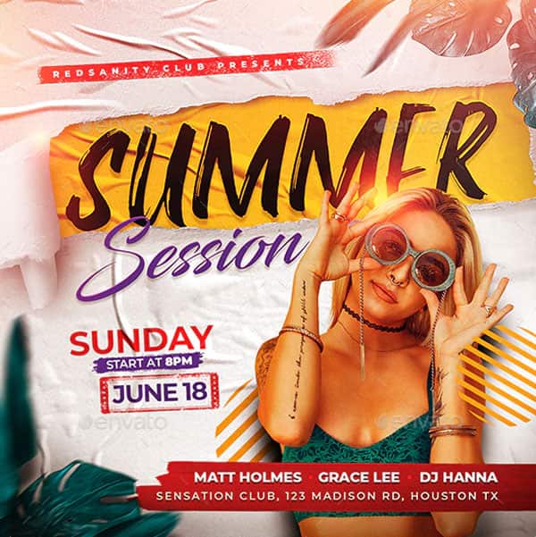 Summer Party Instagram Template