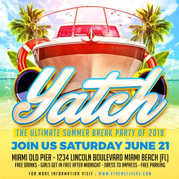 Yacht Party Instagram Template