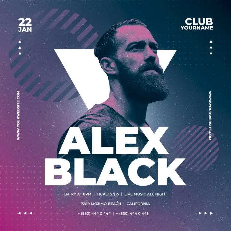 Free DJ Event Instagram Template