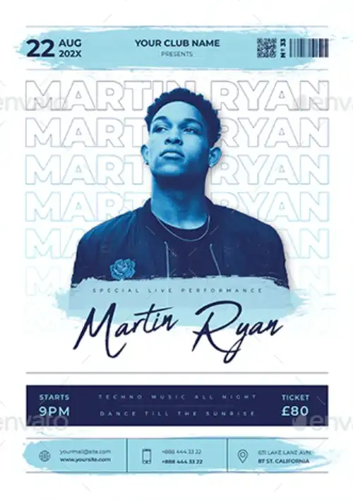 DJ Music Party Flyer Template