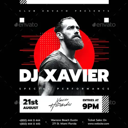 DJ Party Event Instagram Template