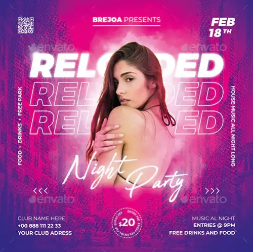 Night Club Party Instagram Template