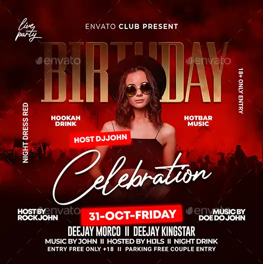Birthday Celebration Instagram Template
