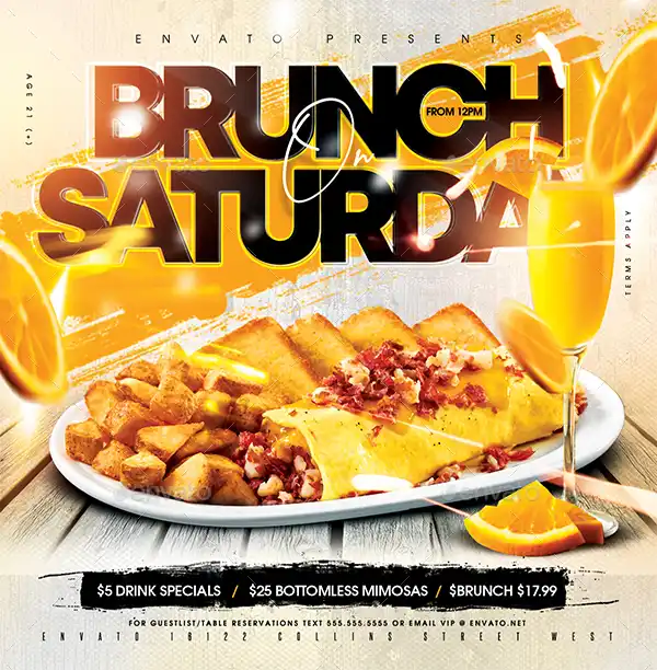 Brunch On Saturday Instagram Template