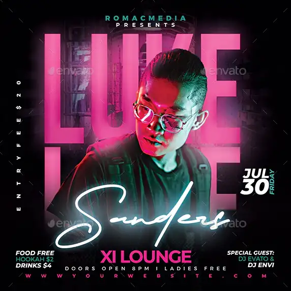 Club DJ Night Instagram Template