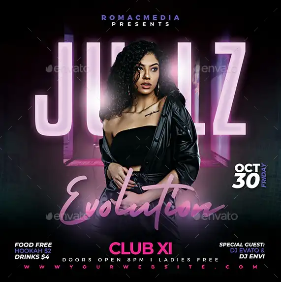 Club Night Instagram Template