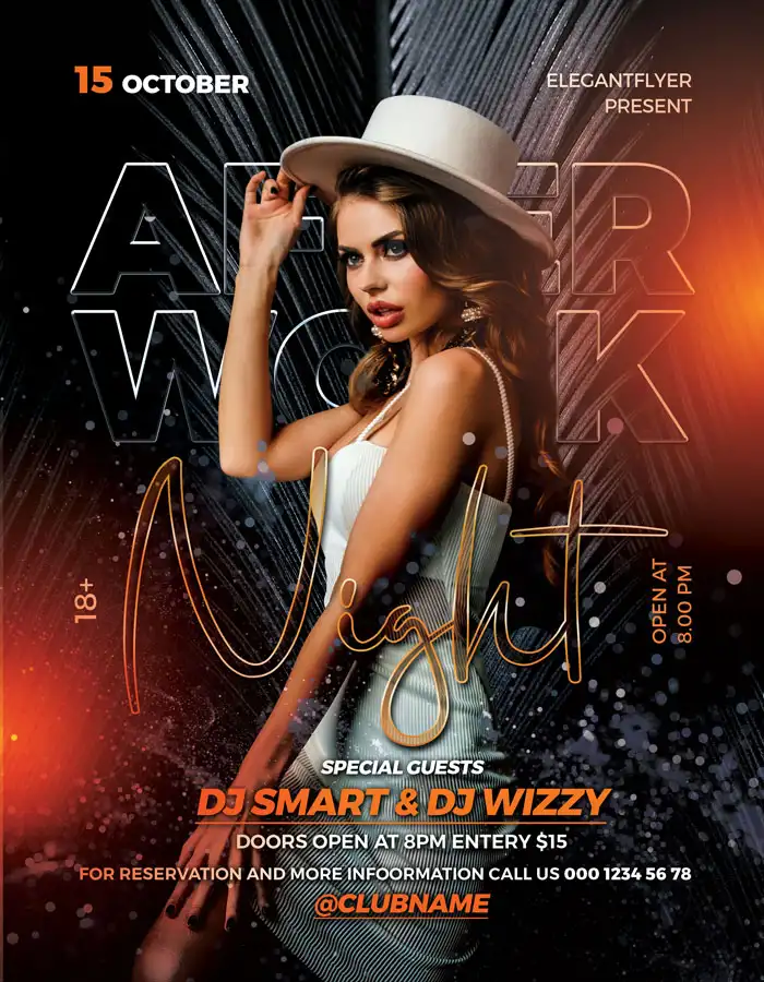 Free After Work Night Flyer Template