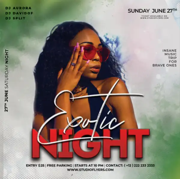 Free Exotic Night Club Instagram Template