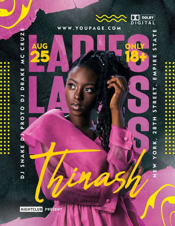 Free Ladies Night Flyer Template