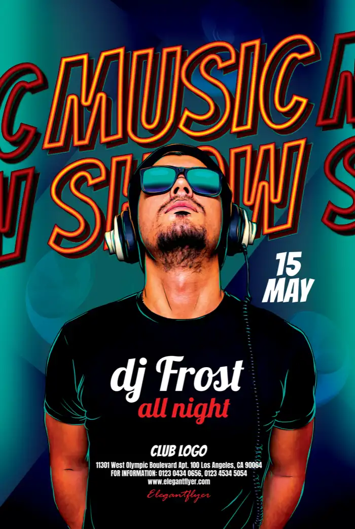 Free Music Show Poster Template