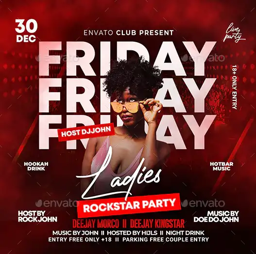 Friday Ladies Party Instagram Template