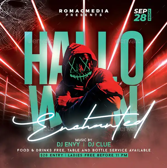 Halloween Night Instagram Template