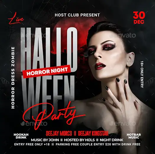 Halloween Night Party Instagram Template