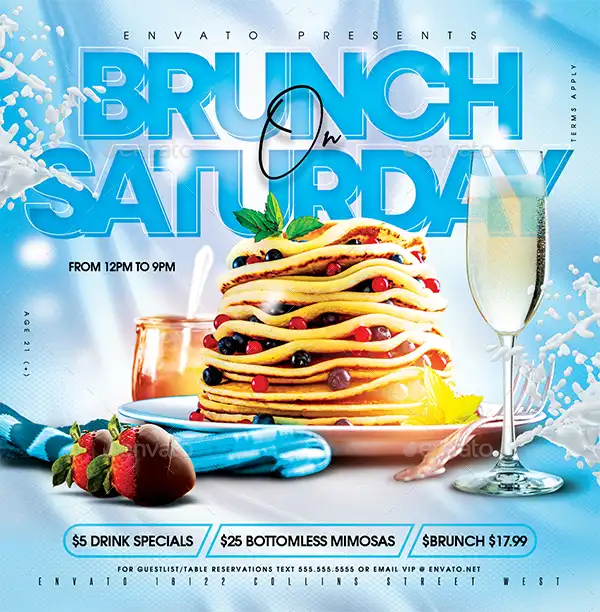 Saturday Brunch Instagram Template