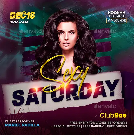 Sexy Saturday Party Instagram Template