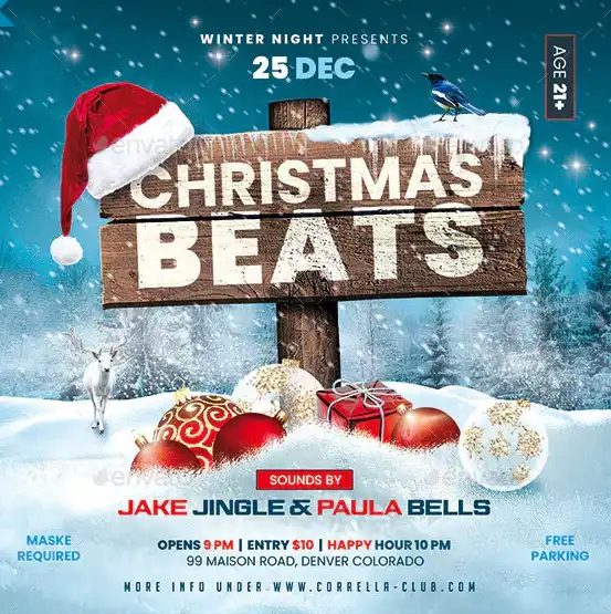 Christmas Winter Party Instagram Template