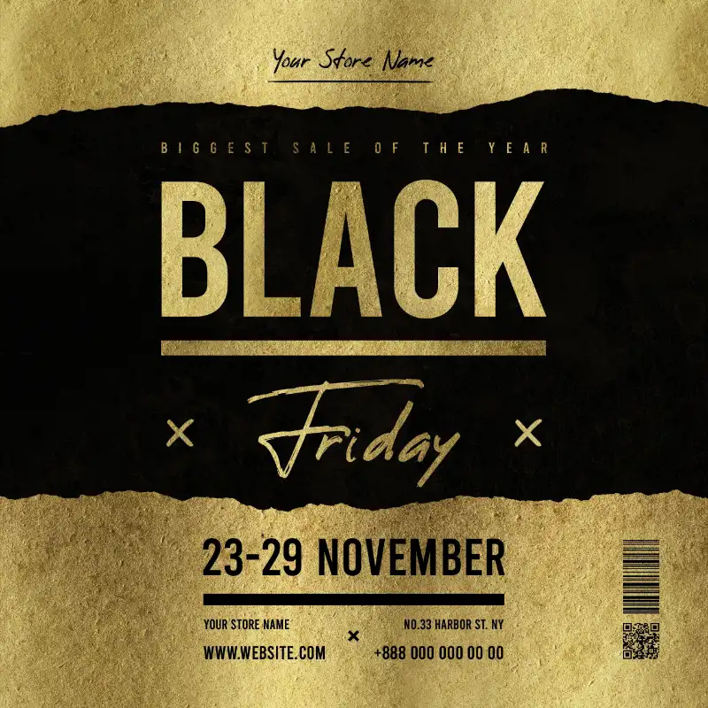 Elegant Black Friday Instagram Template