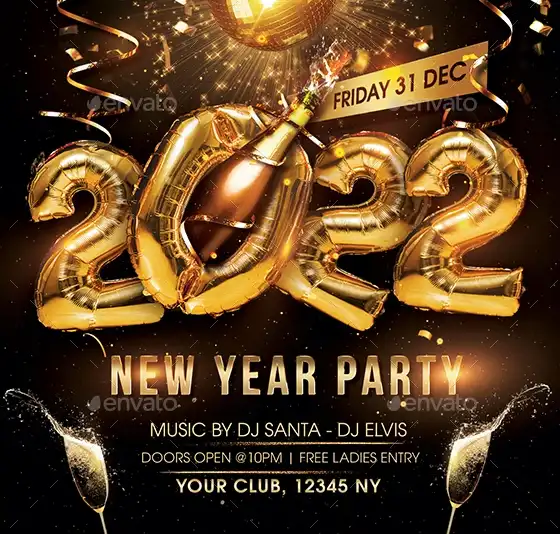 2022 New Year Party Instagram Template