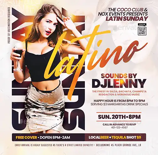 Latin Nights Nightclub Instagram Template