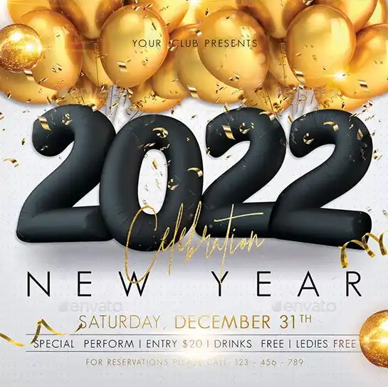New Year 2022 Celebration Template