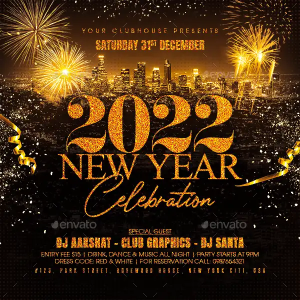 New Year 2022 Party Template