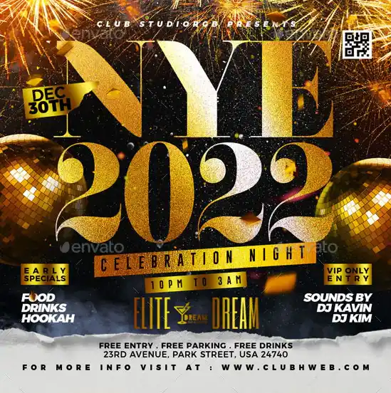 New Year Party Instagram Template