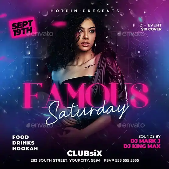 Saturday Club Instagram Template