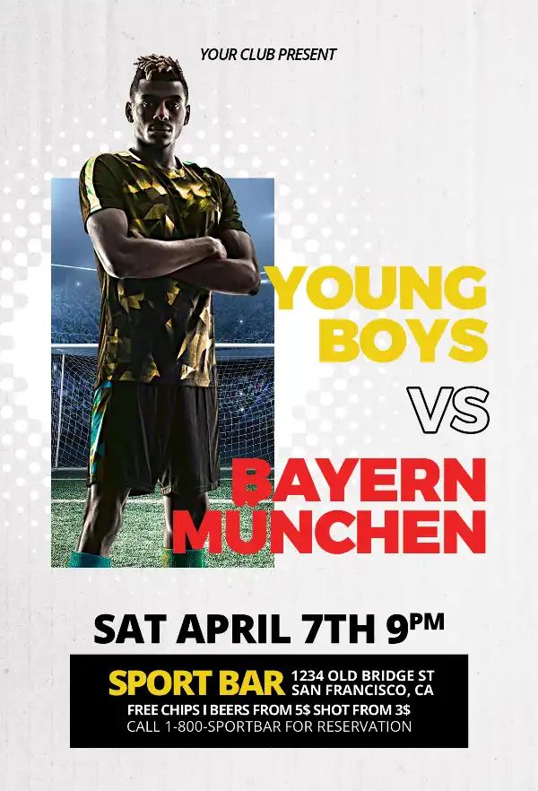Free Soccer Game Day Flyer Template