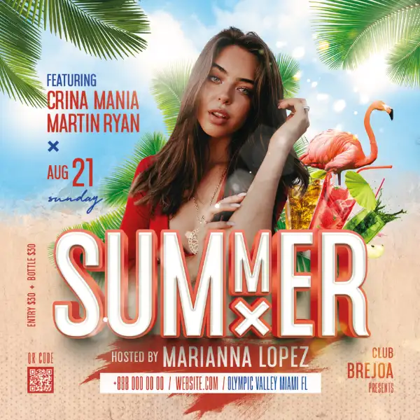 Summer Beach Event Instagram Template