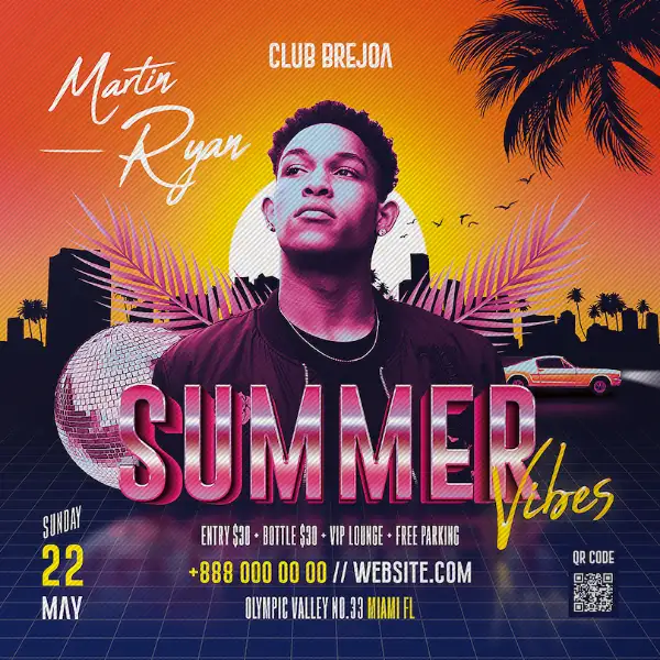 Summer Club Party Instagram Template