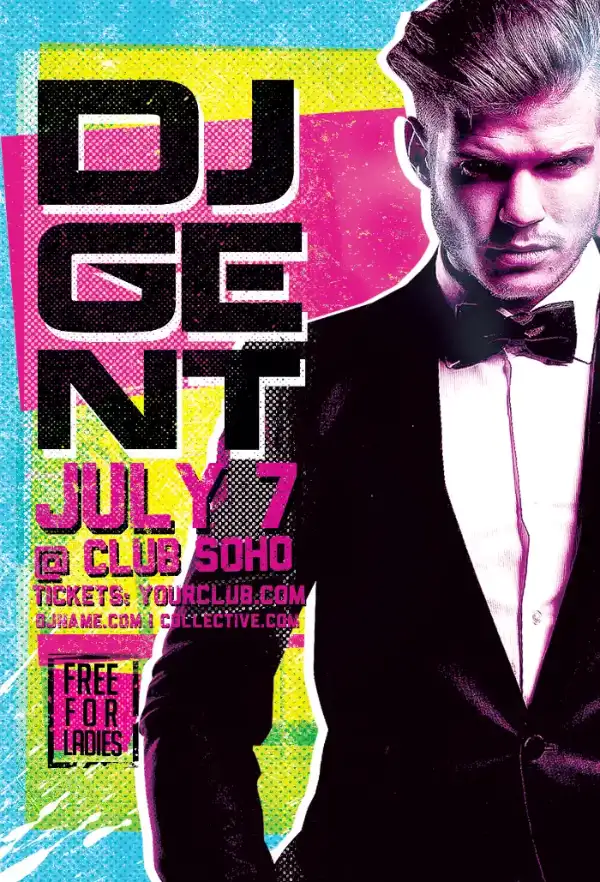 90’s DJ Party Flyer Template