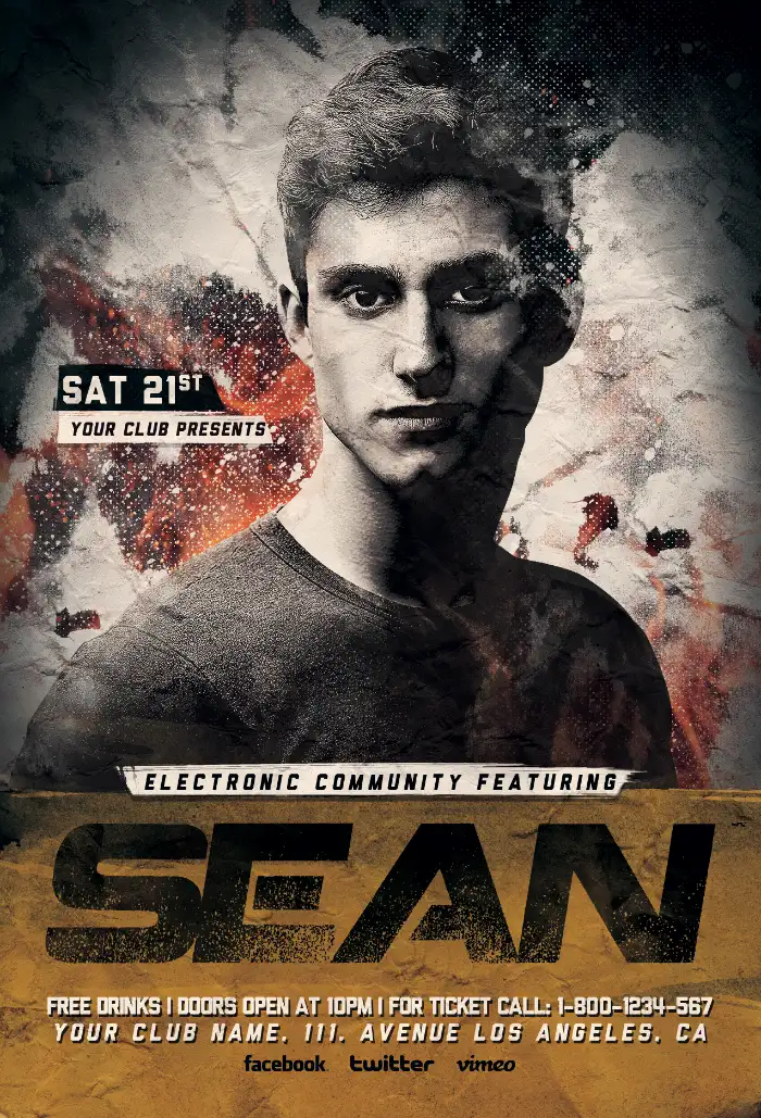 Alternative DJ Party Flyer Template