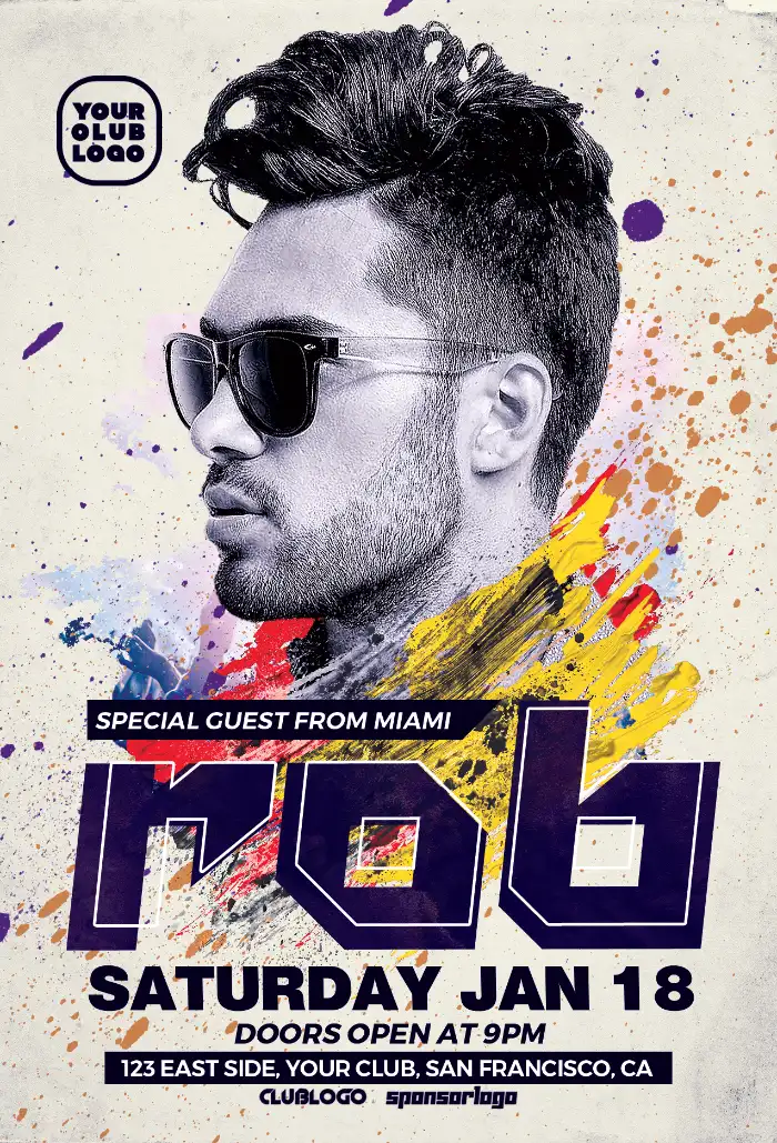 Club DJ Music Event Flyer Template