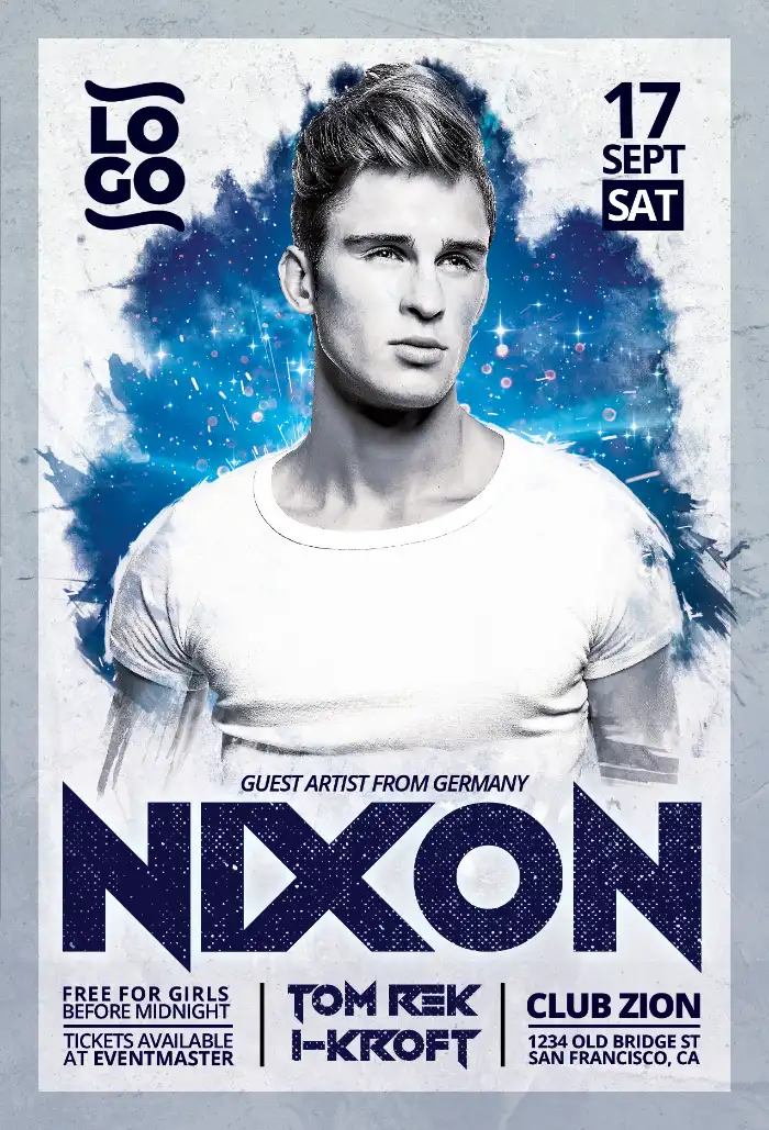 Club DJ Party Event Flyer Template