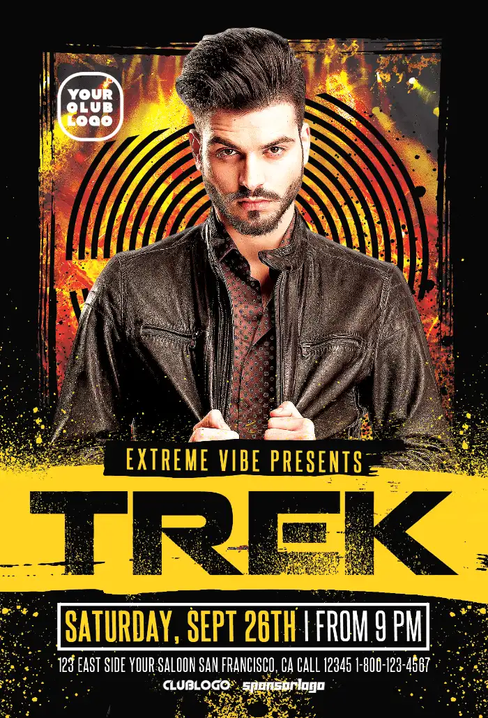 DJ Vibes Party Event Flyer Template