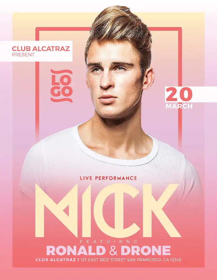 Electro Music DJ Poster Templates