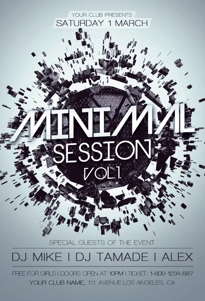 Electro Session Flyer Template