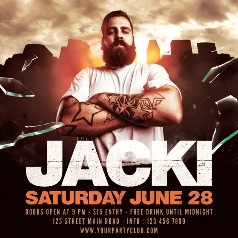 Free DJ Club Party Instagram Template