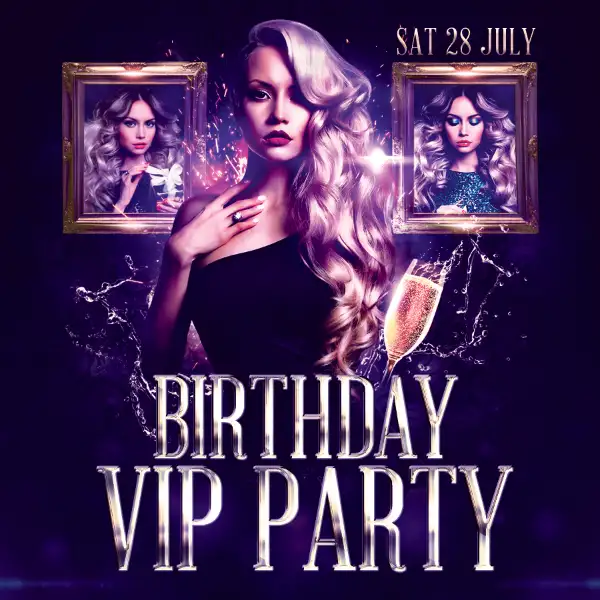 Free VIP Birthday Instagram Template