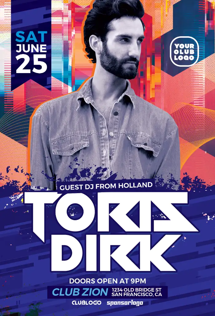 House Party Event Flyer Template