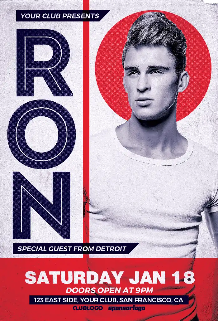 Saturday Club DJ Flyer Template