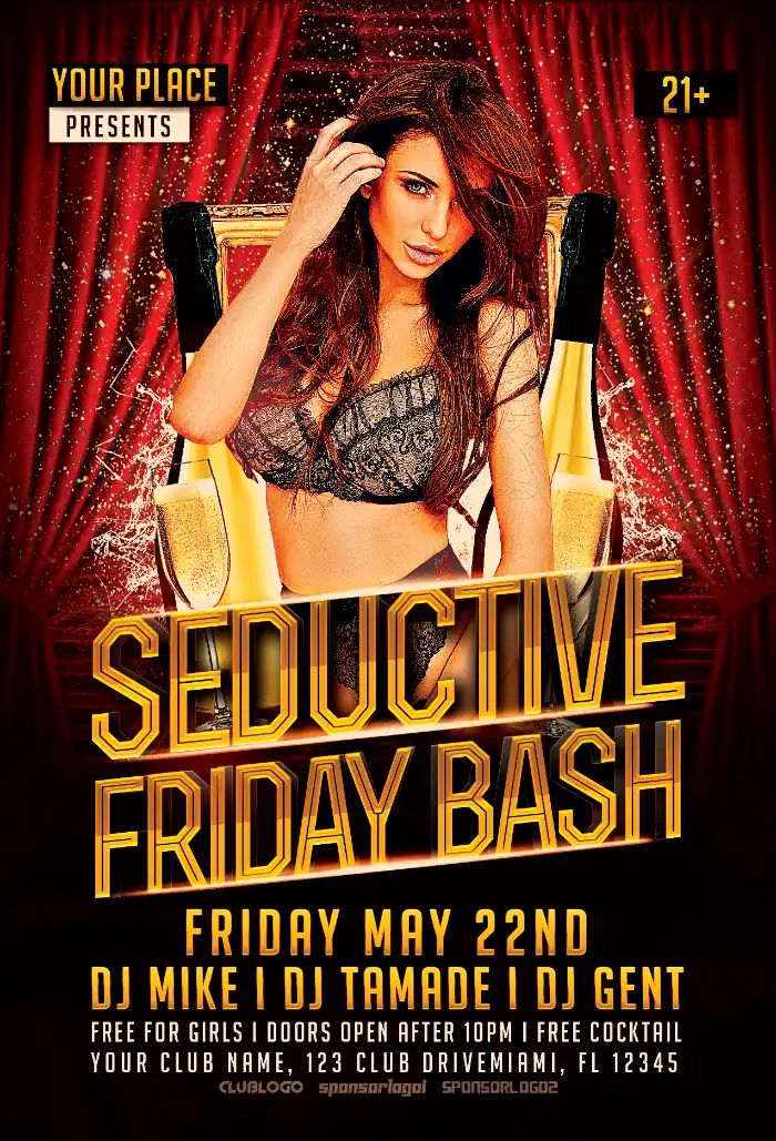Seductive Friday Flyer Template