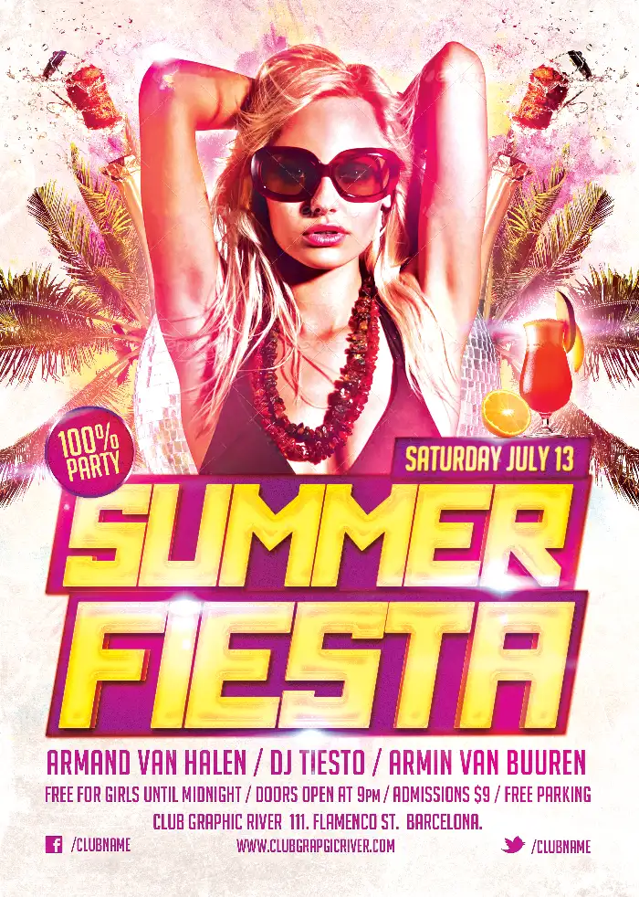 Summer Fiesta Flyer Template