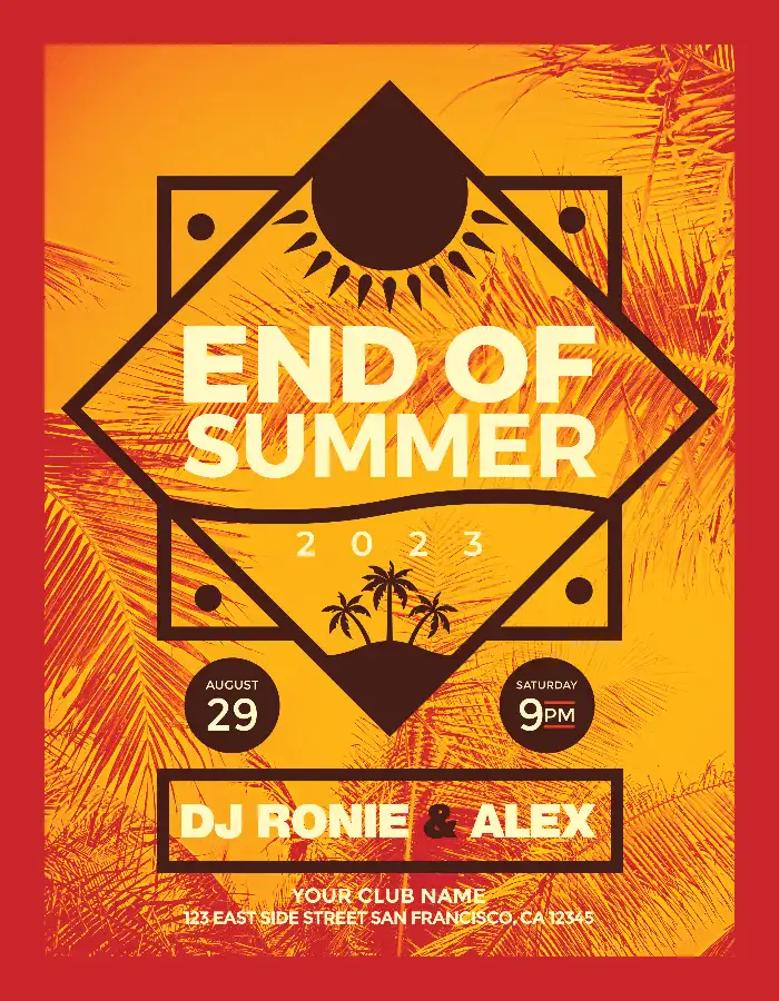 Summer Party Poster Template
