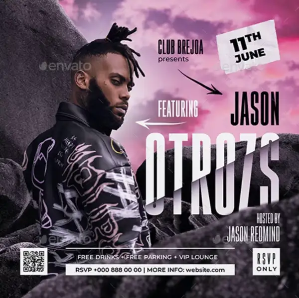 Club DJ Music Event Instagram Template