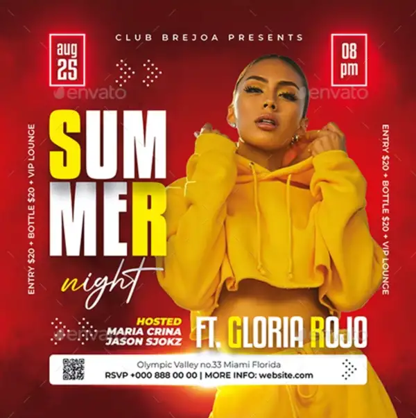 Club Summer Instagram Template