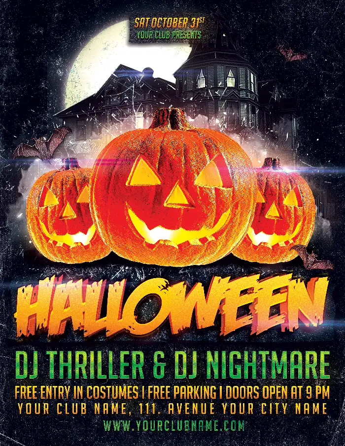 Amazing Halloween Party Poster Template