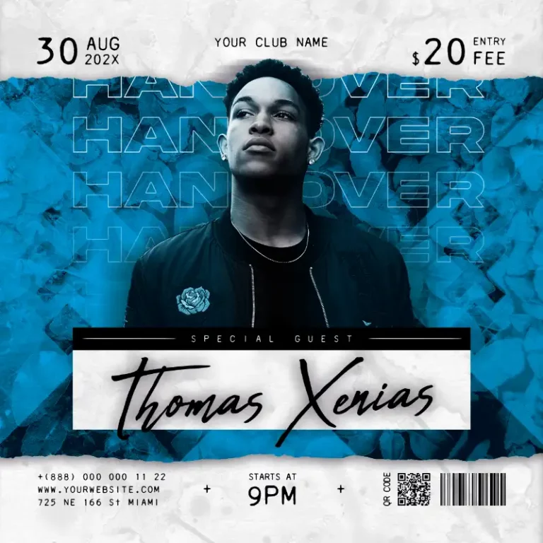 Club Party DJ Free Instagram Template